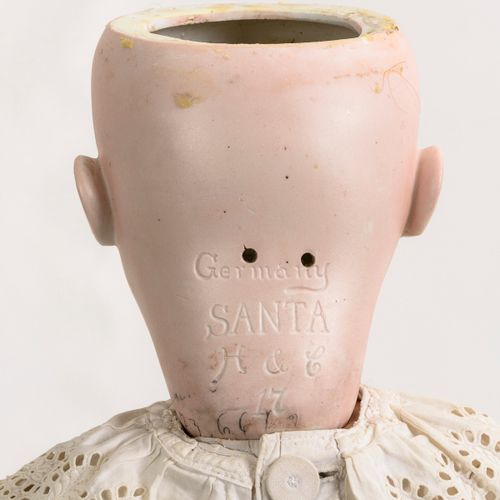 Seltene große Porzellankopfpuppe "Santa". Hamburger & Co. 

Rare large porcelain&hellip;