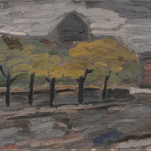 Null Klaus Roenspieß, Paysage avec groupe d'arbres et maison. 1989.
Klaus Roensp&hellip;