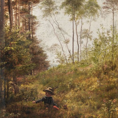 Null Carl Bertling, Ai margini della foresta (giocando bambino). 1884.
Carl Bert&hellip;