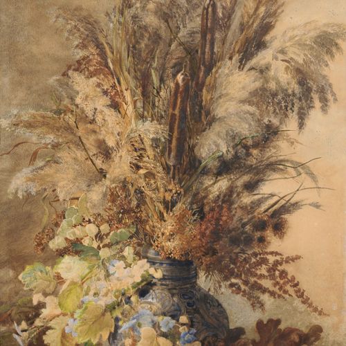 Null Gerardina Jacoba van de Sande Bakhuyzen, Natura morta con bouquet d'autunno&hellip;