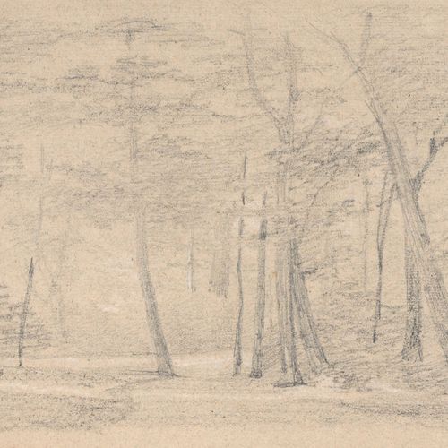 Null Oscar von Alvensleben (atribuido), Cuatro estudios forestales. Alrededor de&hellip;