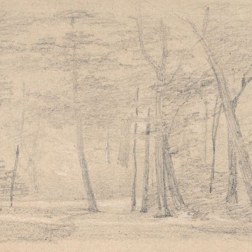 Null Oscar von Alvensleben (attribuito), Quattro studi sulla foresta. Circa 1880&hellip;