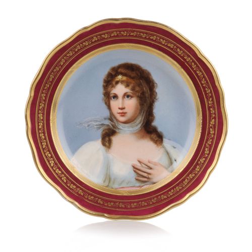 Null Decorative plate "Königin Luise" (Queen Luise of Prussia). Louis Knoeller f&hellip;