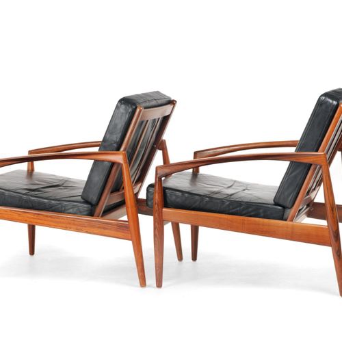Null Paar Easy Chairs "Modell 121" aus der "Paper Knife"-Serie. Kai Kristiansen &hellip;