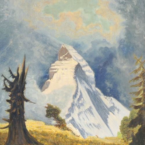 Null Hanns Herzing "Matterhorn im Neuschnee". 1947/1951.
Hanns Herzing 1890 Dres&hellip;