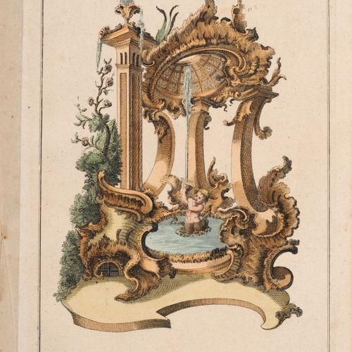 Null 皮埃尔-埃德蒙-巴贝尔和其他艺术家的作品，12幅洛可可风格的建筑背景的插图。1750/1775.
Pierre Edmé Babel1720 Pari&hellip;