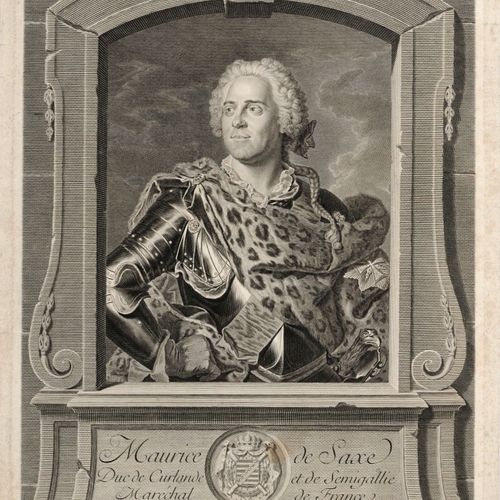 Null 约翰-乔治-维勒 "莫里斯-德-萨克斯"。1745.
Johann Georg Wille1715 Biebertal b.吉森 - 1808 巴黎
&hellip;