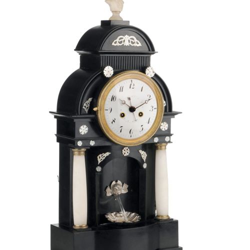 Null Viennese portal clock with fountain automaton, music box and date display. &hellip;