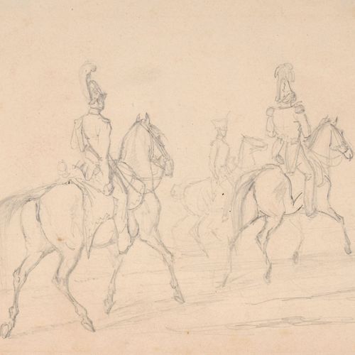 Null Ferdinand von Rayski (attribuito), guardia a cavallo prussiana. Circa 1825.&hellip;