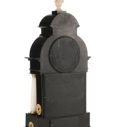 Null Wiener Portaluhr mit Brunnenautomat, Spieluhr und Datumsanzeige. Um 1830.
H&hellip;