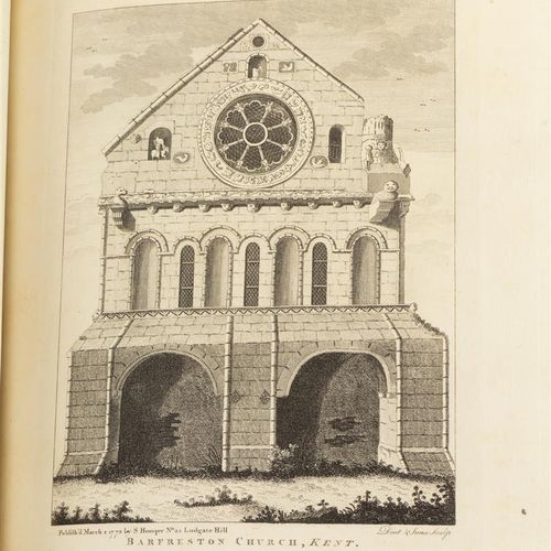 Null Francis Grose - "英格兰和威尔士的古物；作为最引人注目的废墟和古代建筑的视图集....."1773.第1-4卷为2个后期装订本。(B)&hellip;