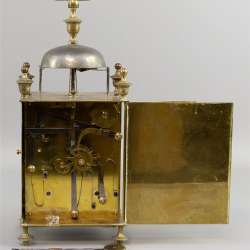Null A capucine travel clock with alarm, Plantier à Vienne, France 19th century,&hellip;