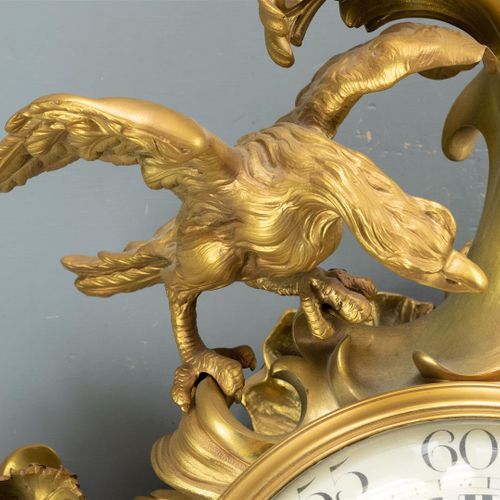 Null A capital Louis XV style cartel timepiece in a gilt bronze case, France cir&hellip;