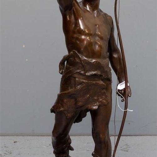 Eugène MARIOTON (1854-1933) 欧仁-马里奥顿(1854-1933)

Vainquer，青铜雕塑，约1900年，大版本，脚上有签名--&hellip;