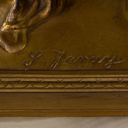 Sandor JARAY (1870-1916) 桑多-亚雷(1870-1916)

舞者，象牙 - 鎏金青铜和象牙，在青铜底座上签名，并有铸造标记Gladen&hellip;