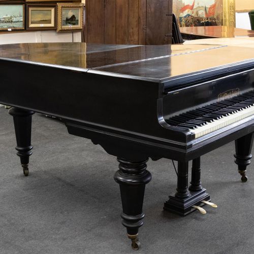 Null Un piano de cola negro pulido, Rud Ibach &Sohn , Alemania, ca. 1910, patas &hellip;