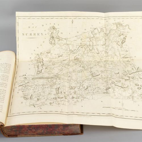 Null 亨利-亨特牧师--《伦敦及其周边地区的历史》，1811年。两卷，书本形式的第一版，当代半小牛皮--第一页上有一些斑点(B)