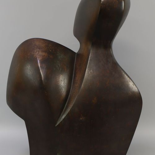 Cor Jong (1955) Gestileerde buste Bronze, various patina, signed, numbered 3/5 a&hellip;