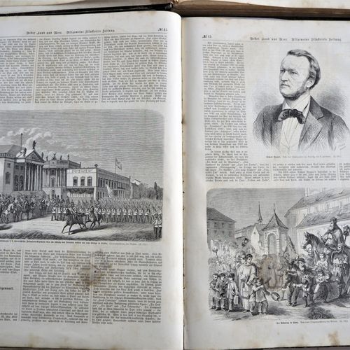 General illustrated newspaper, 2 volumes, 1863 and 1865 General illustrated news&hellip;