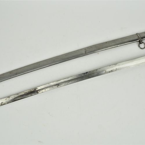 Spanish saber, 19th century. 西班牙军刀，19世纪。

鱼皮手柄，镂空刀柄。剑身两面都有棱角。刃上刻有 "Ballesteros [&hellip;