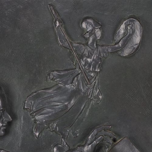 Adolf von Donndorf (1835, Weimar - 1916, Stuttgart) - bronze relief Goethe and S&hellip;