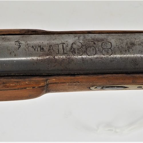 Muzzleloading rifle, cal. 12 12毫米口径的枪口装填步枪

1900年左右，实用，有使用过的痕迹，全长约116厘米



Vorde&hellip;