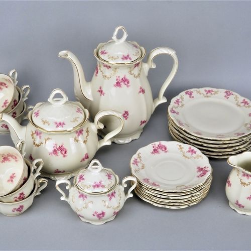 Extensive coffee/tea service, 6 persons Umfangreiches Kaffee-/Teeservice, 6 Pers&hellip;