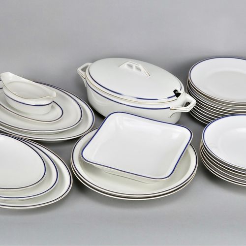 Dining service Hutschenreuther Selb Porcelain white gla…