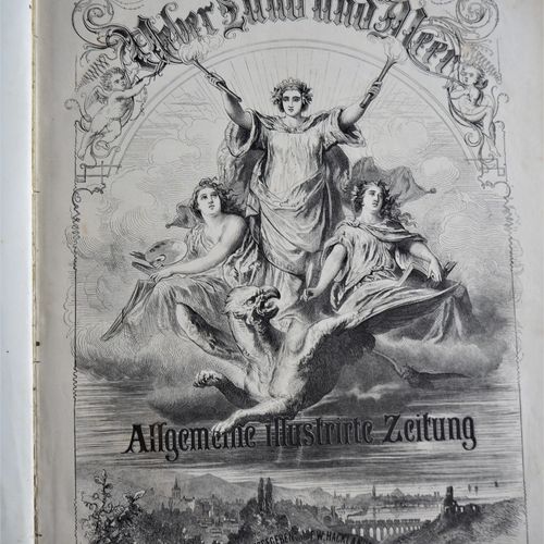 General illustrated newspaper, 2 volumes, 1863 and 1865 Allgemeine illustrierte &hellip;
