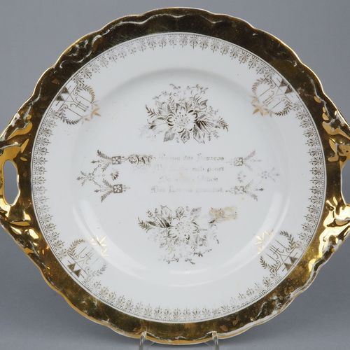 KPM Plate with saying KPM Plate with saying

made of porcelain, white with gold &hellip;