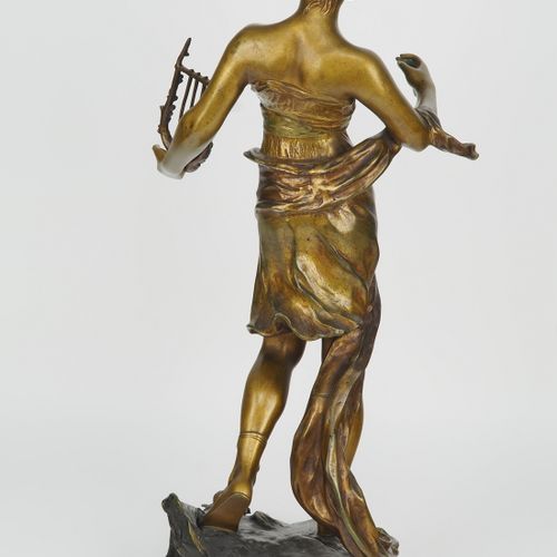 Henry Fugère (1872-1944) - Muse with lyre Henry Fugère (1872-1944) - Muse avec l&hellip;