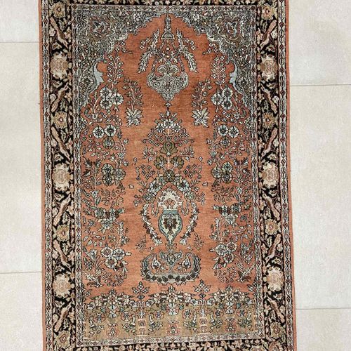Handknotted oriental carpet, cashmere - natural silk Handgeknüpfter orientalisch&hellip;