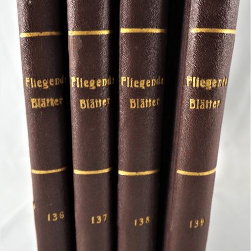Flying leaves, 4 pieces 飞叶，4片

慕尼黑Braun + Schneider出版社的装订版。1900年左右的几卷，幽默的片子，有许多诙&hellip;