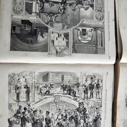 General illustrated newspaper, 2 volumes, 1863 and 1865 Allgemeine illustrierte &hellip;