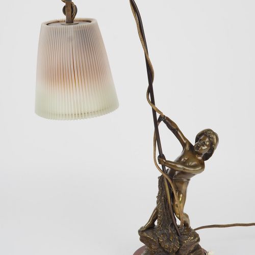 Hermann Eichberg - lamp art nouveau, bronze Hermann Eichberg - lámpara art nouve&hellip;