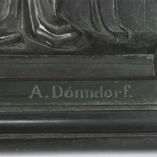 Adolf von Donndorf (1835, Weimar - 1916, Stuttgart) - bronze relief Goethe and S&hellip;