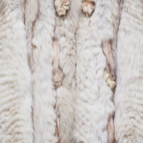 Blue fox fur coat, 80/90s. Abrigo de piel de zorro azul, años 80/90.

Largo, con&hellip;