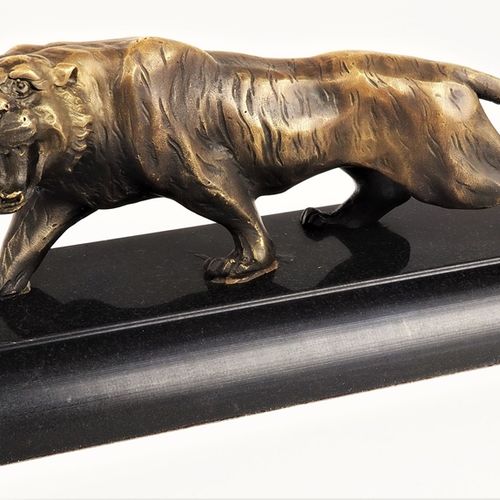 Creeping feline predator, bronze 爬行的猫科动物，青铜器

全身雕塑的老虎，描绘的是运动中的老虎。精致的青铜铸造，轻微的铜化，安&hellip;