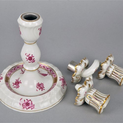 Herend candlestick, 50s Candelero Herend, años 50

de porcelana blanca con flore&hellip;