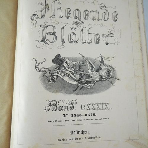 Flying leaves, 4 pieces 飞叶，4片

慕尼黑Braun + Schneider出版社的装订版。1900年左右的几卷，幽默的片子，有许多诙&hellip;