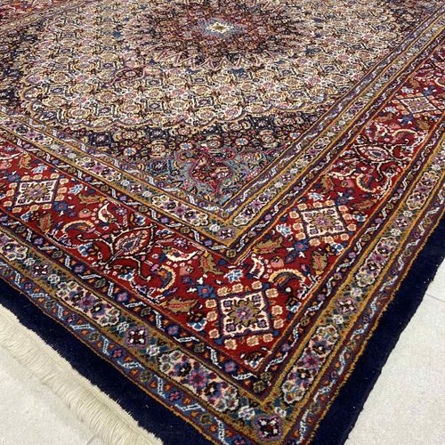 Handknotted Persian carpet, "Moud", probably 70s Handgeknüpfter Perserteppich, "&hellip;