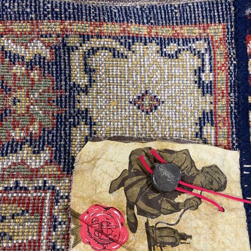 2 carpets with hunting motif - marked Lahore & Kashan 2 alfombras con motivo de &hellip;