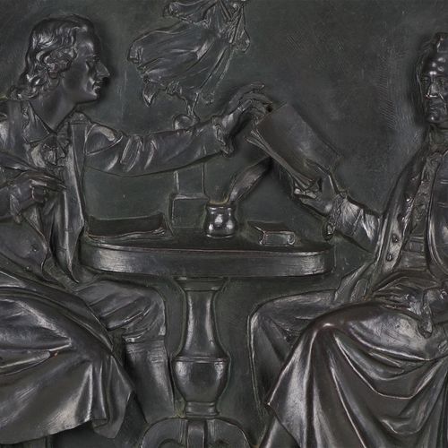 Adolf von Donndorf (1835, Weimar - 1916, Stuttgart) - bronze relief Goethe and S&hellip;