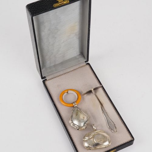 Godfather gift silver around 1890 - Lutz & Weiß, Pforzheim Cadeau de parrain en &hellip;