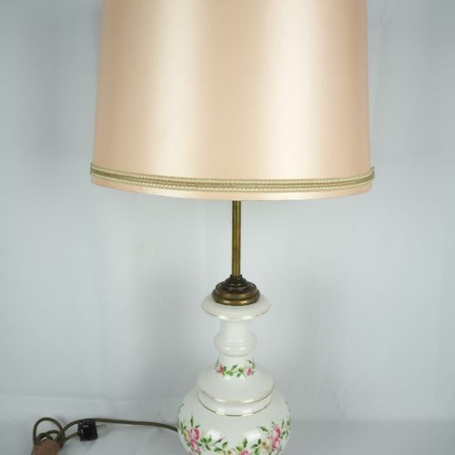 Big porcelain table lamp around 1930, probably Rosenthal Grande lampe de table e&hellip;