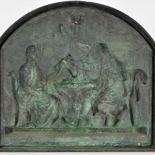 Adolf von Donndorf (1835, Weimar - 1916, Stuttgart) - bronze relief Goethe and S&hellip;