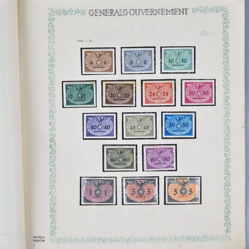 Vollständiges Briefmarken Album, Deutsches Reich Generalgouvernement (1939 1945)&hellip;