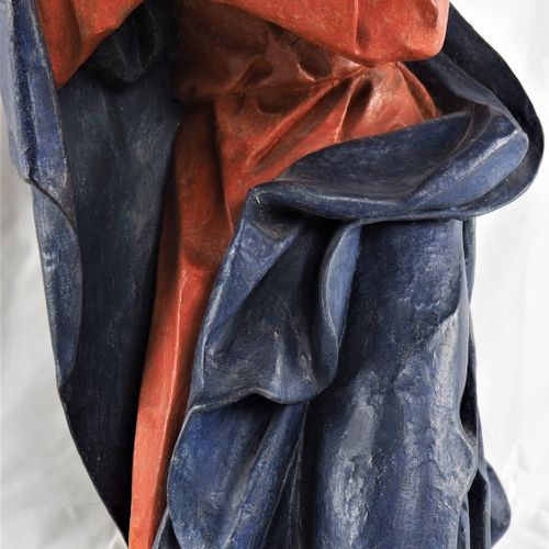 Skulptur andächtige Muttergottes, süddeutsch, Anfang 18. Jh. 虔诚的圣母雕像，南德，18世纪初。

&hellip;