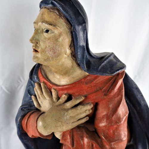 Skulptur andächtige Muttergottes, süddeutsch, Anfang 18. Jh. Escultura de la dev&hellip;