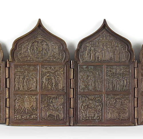 Null Russia

19th century.

Tetraptych. 

Feast days and scenes of the praise of&hellip;